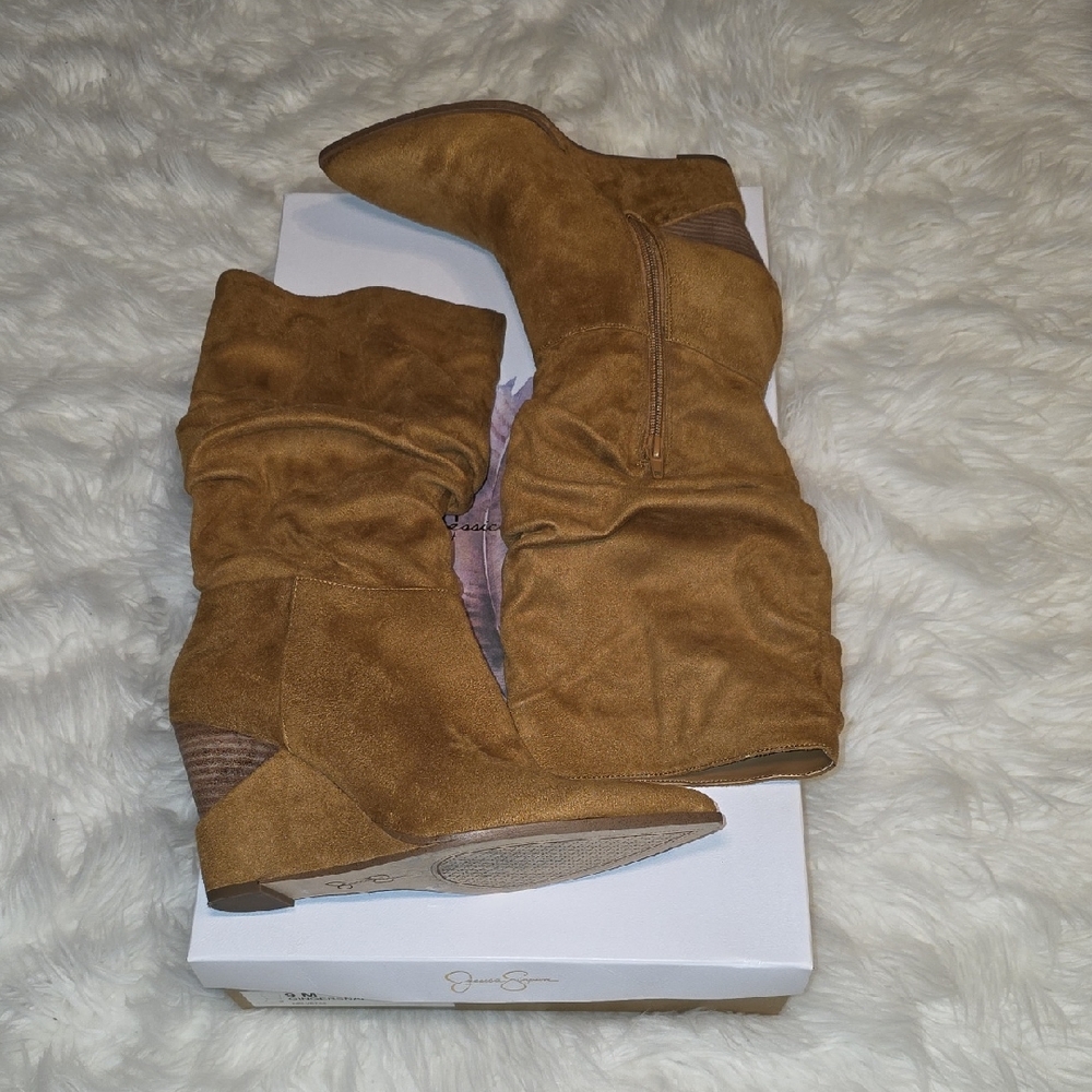 Jessica Simpson Tan Ankle Boots